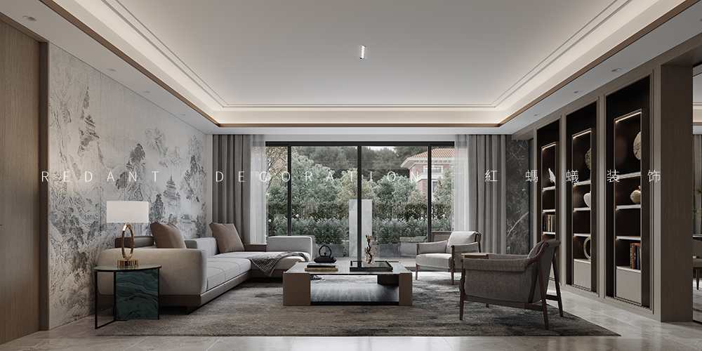 郦景澜湾 | 1071平米现代风格别墅装修效果图