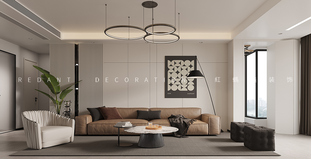 双湾花园 | 126平米现代风格装修效果图